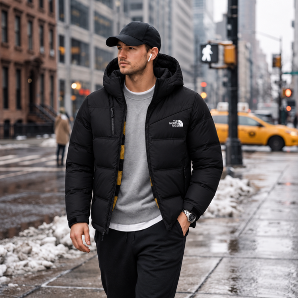 Doudoune Homme Chaude à Capuche – Collection Hiver 2026/27