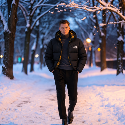 Doudoune Homme Chaude à Capuche – Collection Hiver 2026/27